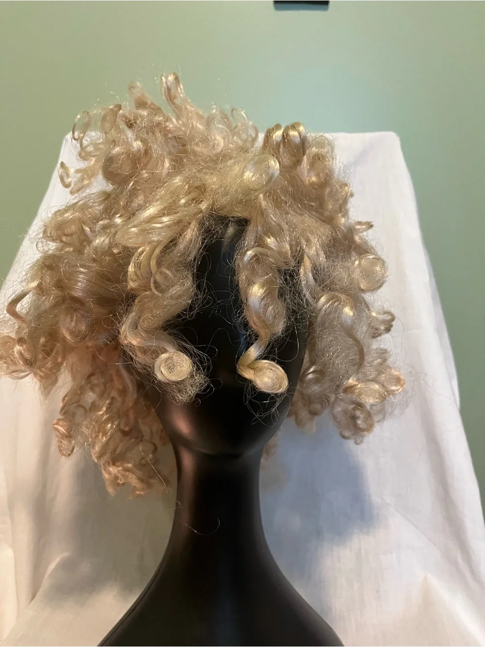 Blonde Curly Short Costume Wig